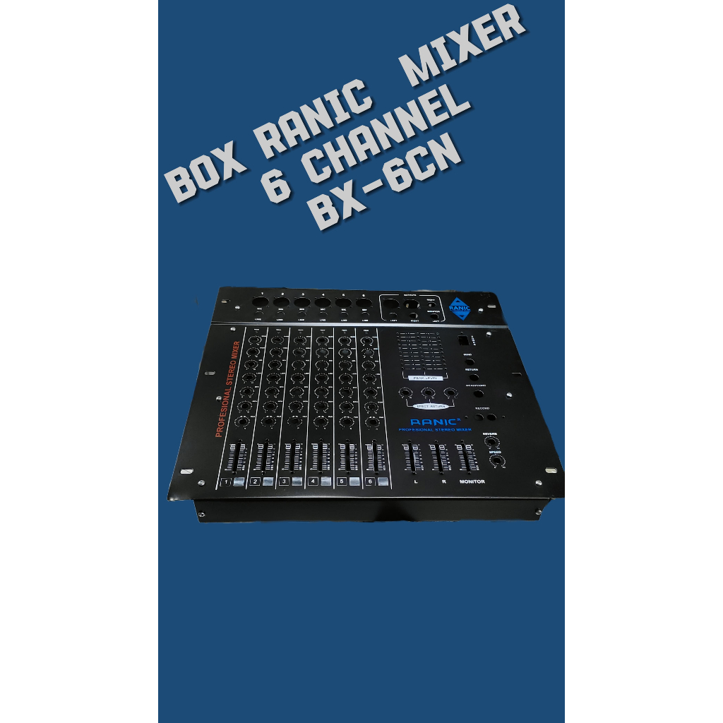 BOX MIXER RANIC BX-6CN BOX AUDIO MIXER RANIC 6CN