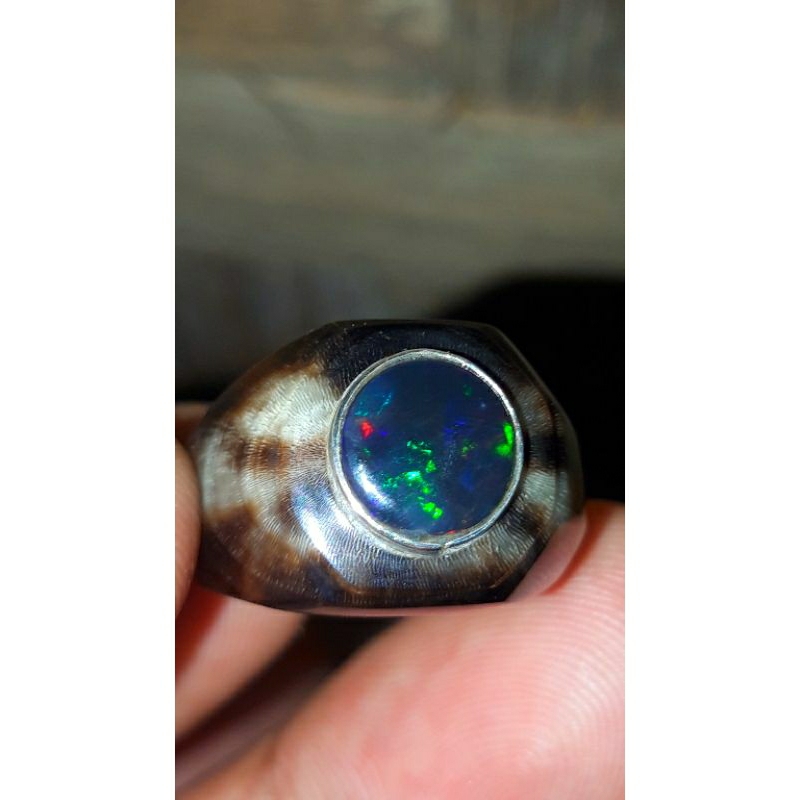 Kalimaya black opal asli Banten natural