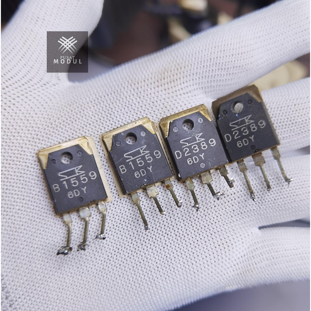 sepasang TR B1559 / TR D2389 / TRANSISTOR 2SB1559 / TRANSISTOR 2SD2389 eks JVC-KENWOOD