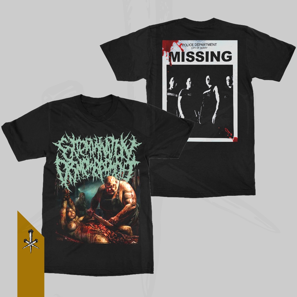 Kaos Deathmetal Koleksi Extermination Dismemberment Tshirt 100% Cotton Asli COMBED 24s Regullar Fit