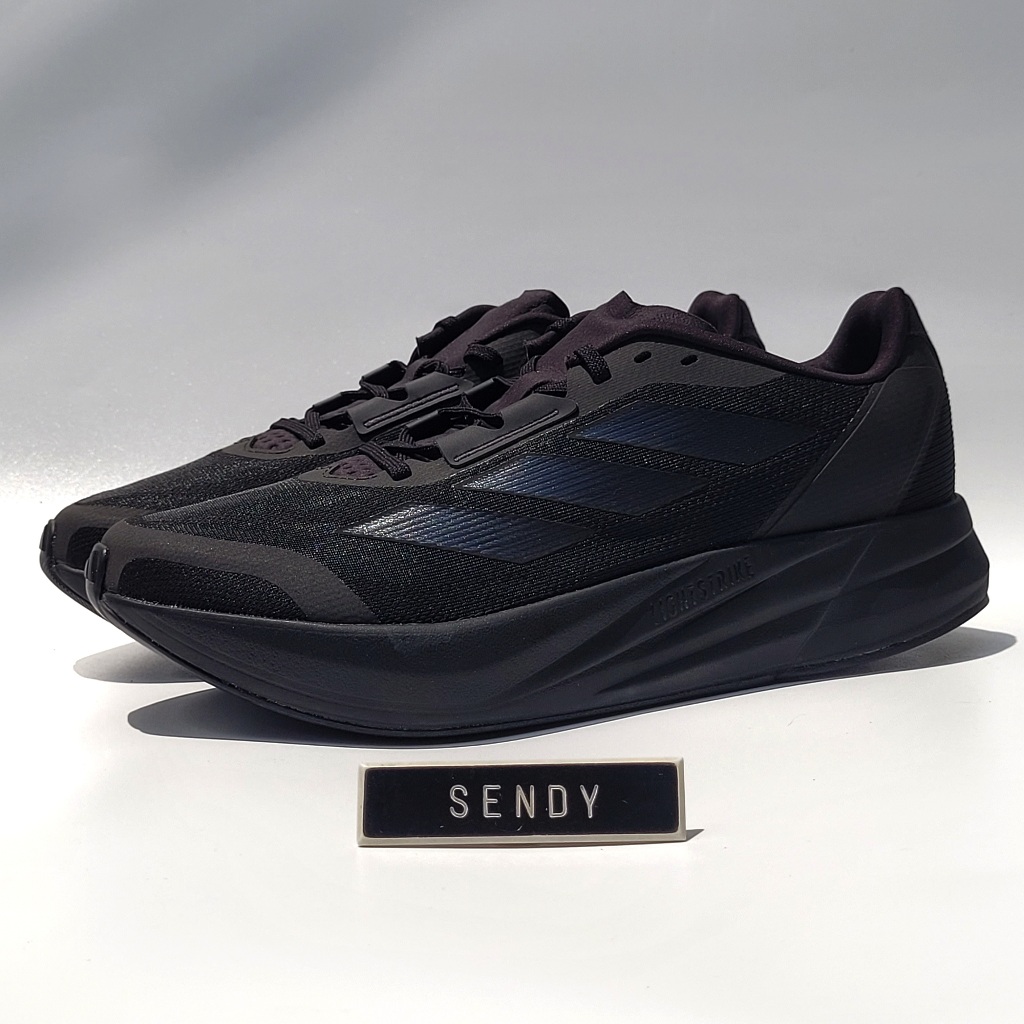 Adidas Duramo Speed M Men's Original 100% Ori Asli Authentic IE7267 Black Warna Hitam Sepatu Olahrag