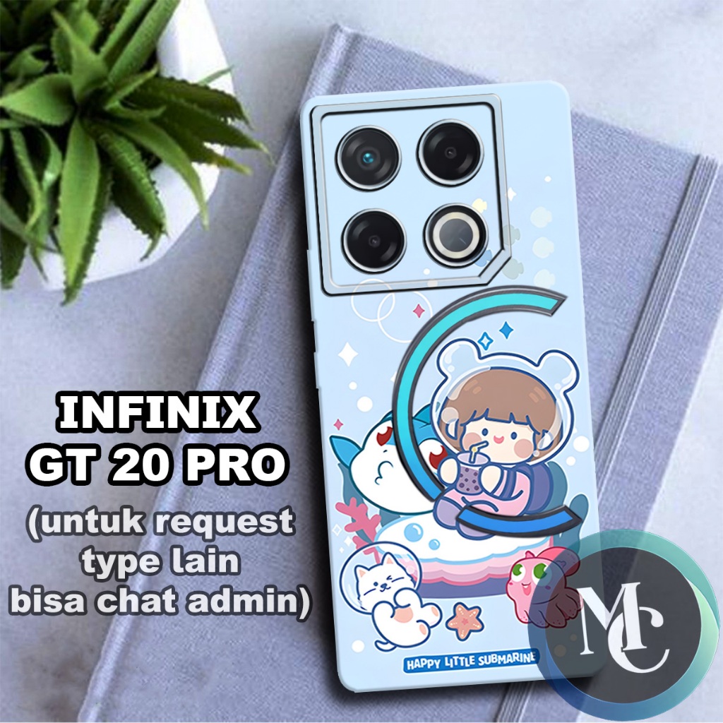 CC40/ Softcase karet lentur untuk INFINIX GT 20 PRO/Motif cewek/case INFINIX GT 20 PRO/kesing INFINI