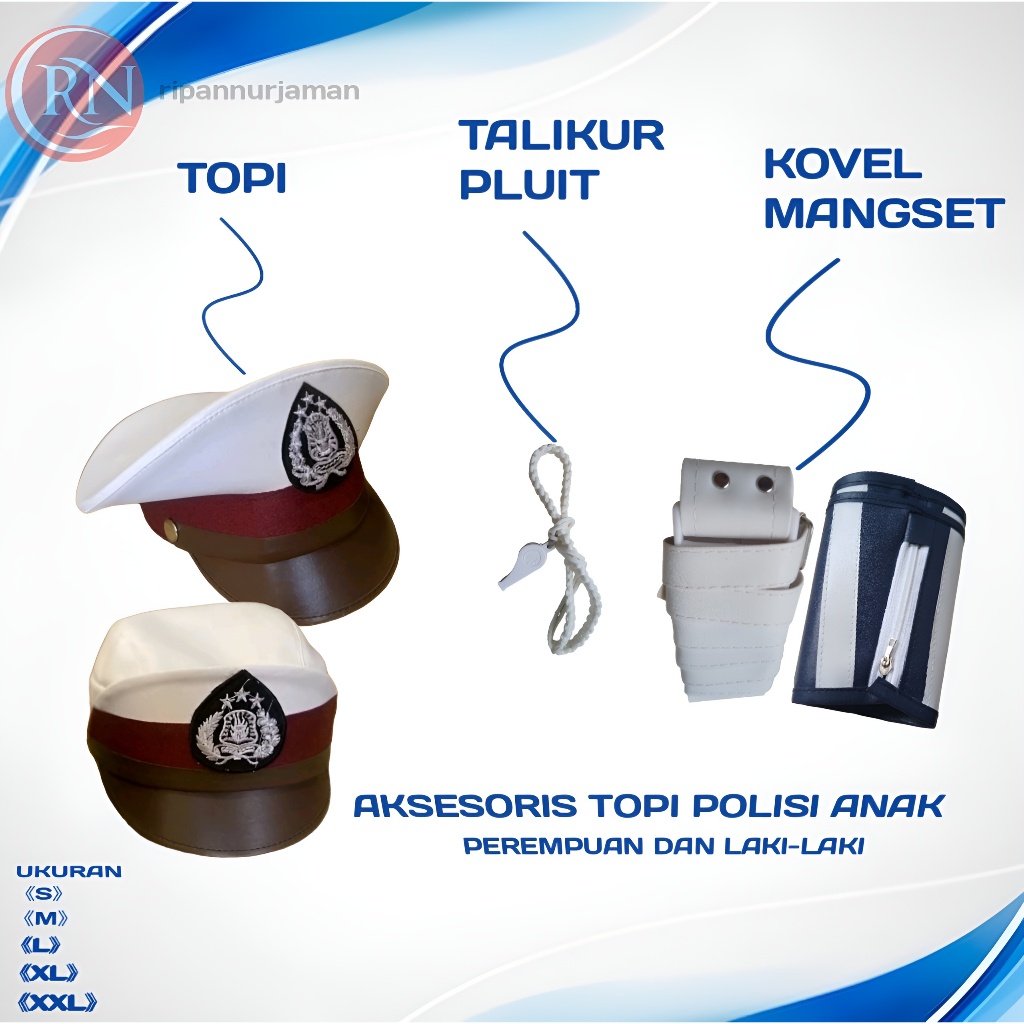 AKSESORIS POLISI ANAK TK / ATRIBUT ANAK POLISI ANAK FASHION ANAK KELENGKAPAN ANAK