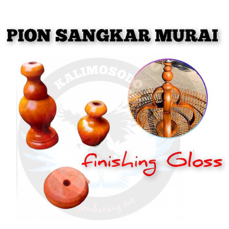 Pion tumpuk sangkar murai pion kayu jati variasi sangkar murai