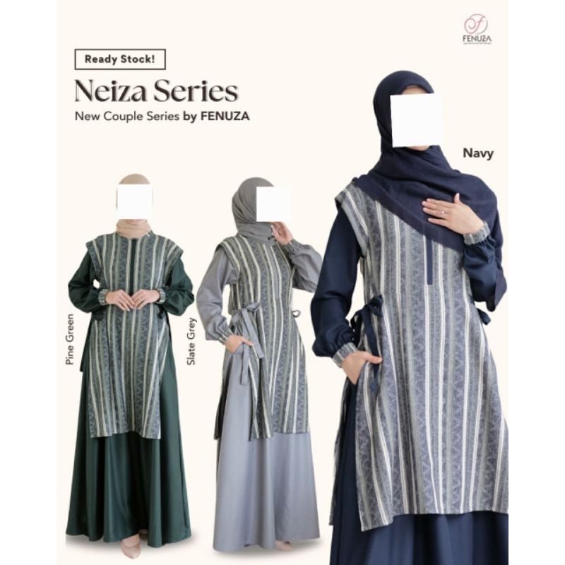 Neiza Dress by Fenuza Muslim Wear Gamis Flanel Busui Friendly
