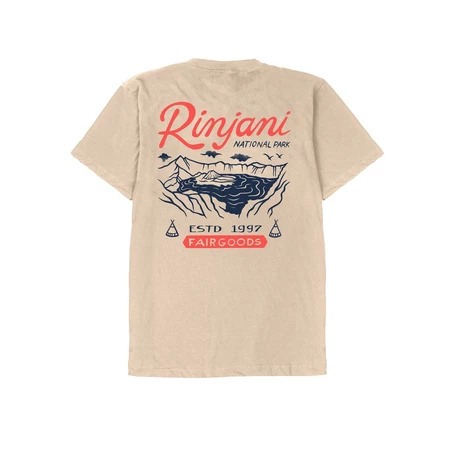 Kaos Gunung - RInjani - Cream