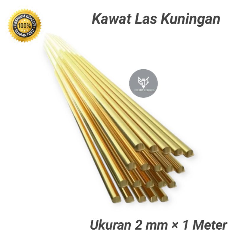 KAWAT LAS KUNINGAN Panjang 1 Meter | Kawat Las Kuningan 2 mm × 1 Mater