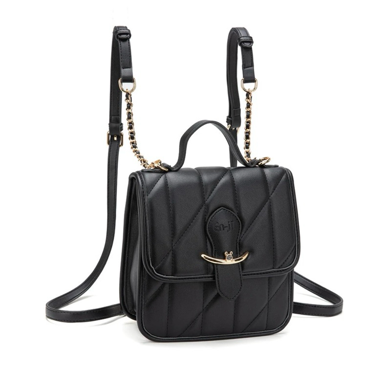 Enji Minsa Bagpack Black / Tas Wanita / En-ji Bag