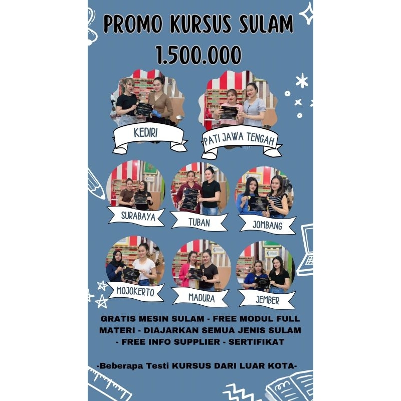 PROMO KURSUS SULAM ALIS ERLYBEAUTY SIDOARJO