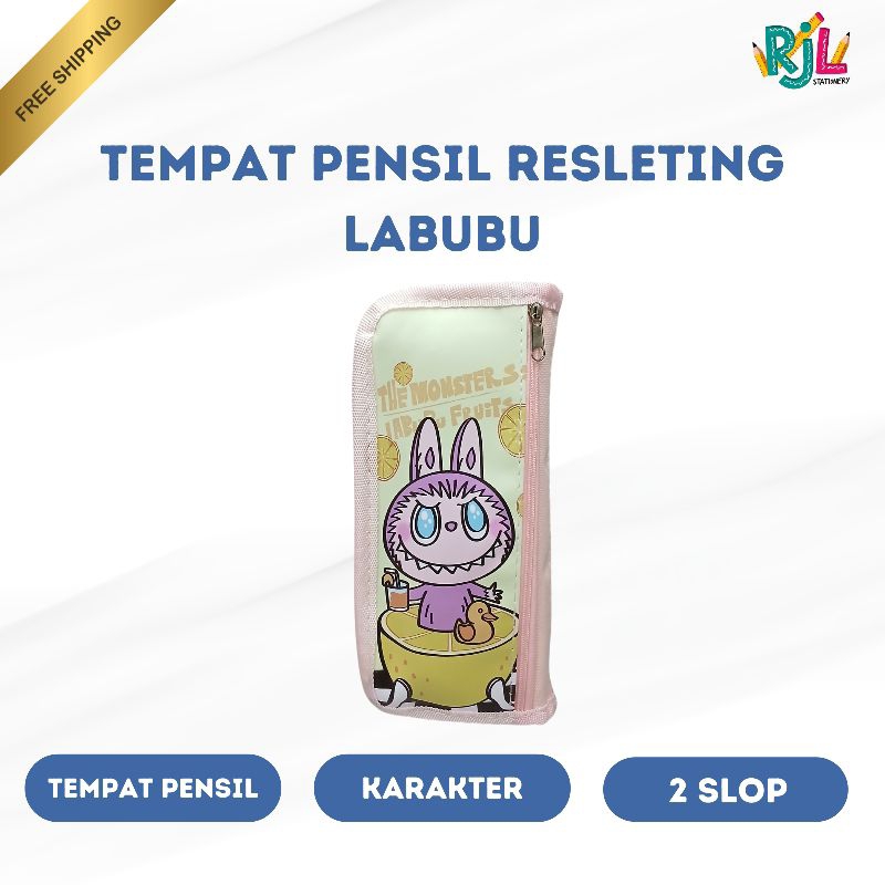 

Tempat Pensil Resleting | Karakter Labubu Terbaru | 2 Resleting