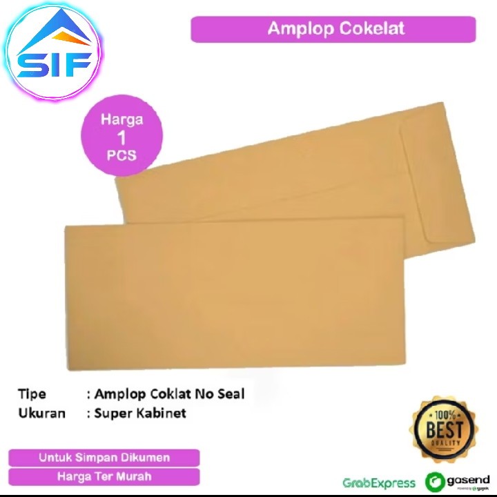 

Amplop Cokelat Kabinet No Seal Tanpa Perekat Amplop Warna Cokelat Polos Simpan Kirim Surat Kertas Dokumen Packing Online