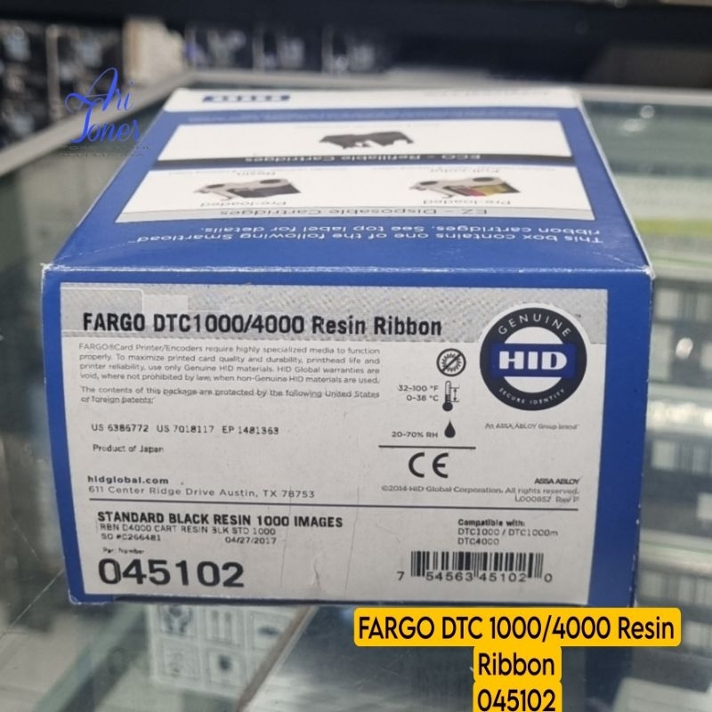 Fargo DTC1000/4000 Resin ribbon 045102 original