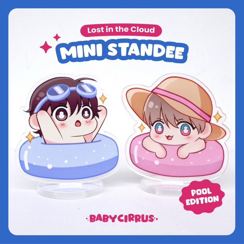 Mini Standee Pool Edition | Manhwa Lost in the cloud | Cirrus Skylar