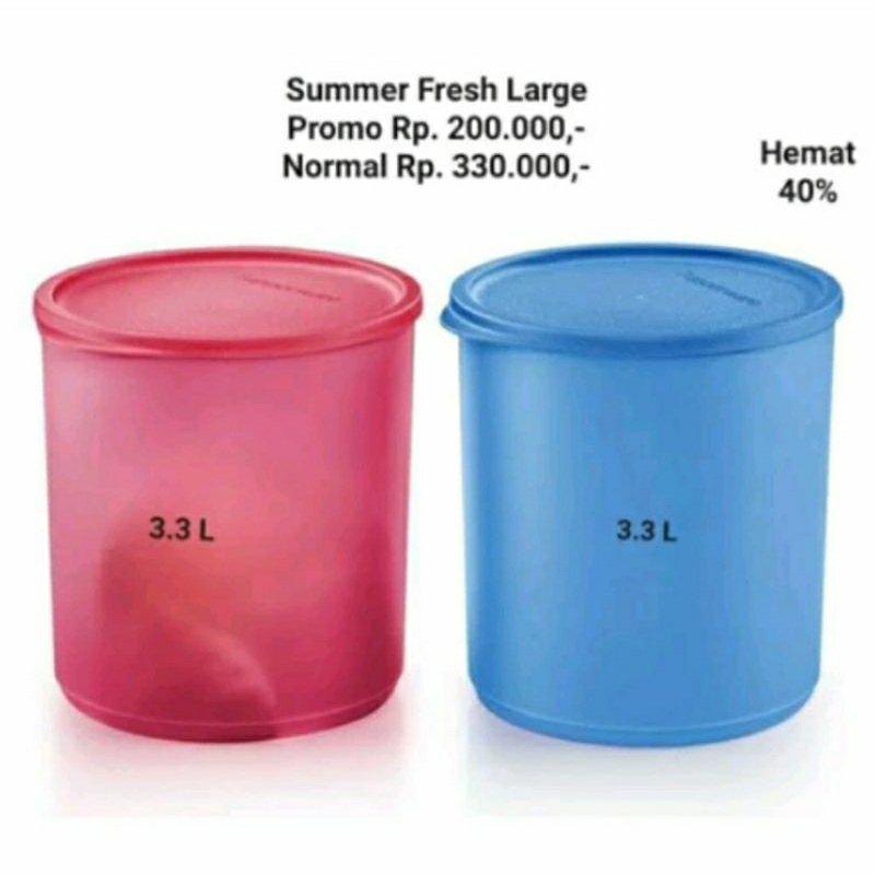 Summer Fresh Large Ori New Tupperware
