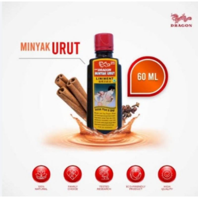 Minyak urut Cap Dragon 60 ml