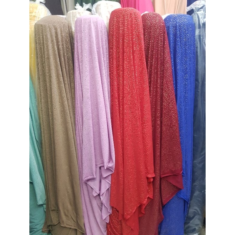 Kain Spandek jersey gliter Bahan Jersey gliter