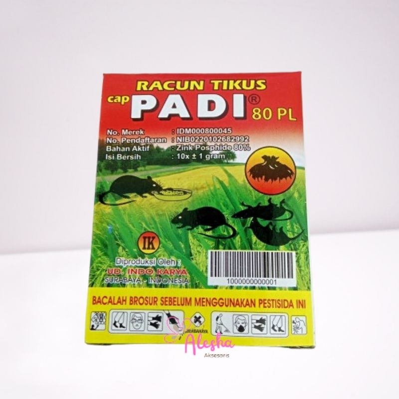 (ISI 1 BOX) PEMBASMI HAMA RACUN TIKUS CAP PADI