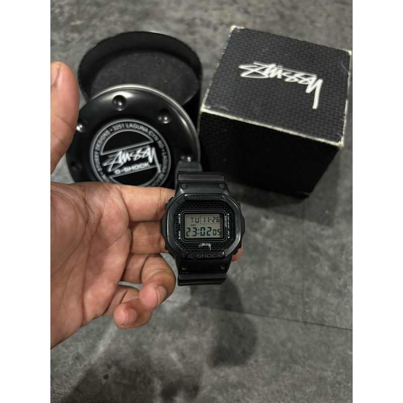 Gshock stussy dw5600vt fullset original