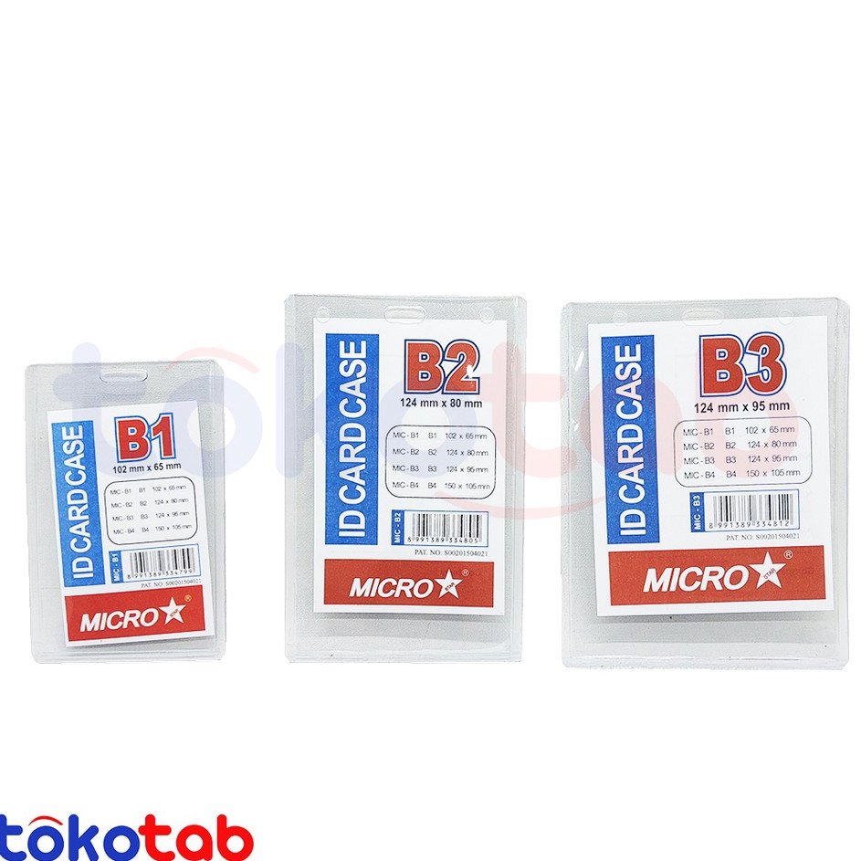 

Sekarang Promo Name Tag Tebal Kaku ID Card Case Card Holder Card Case B1 B2 B3 B4