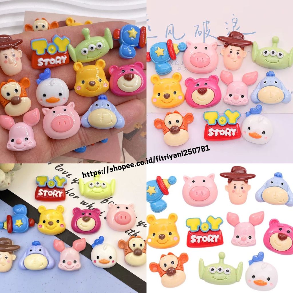 

SIAP KIRIM Stiker 3D Toy Story Resin Clay Motif Karakter Sticker Tempel Tumbler Tas Kulkas HP Mainan