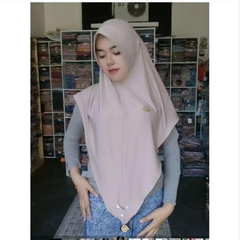 192 JILBAB AL FAEZYA POLA V JUMBO XL JERSEY SUPER/HIJAB AF ALFAEZYA ORI BY BUNYAMIN