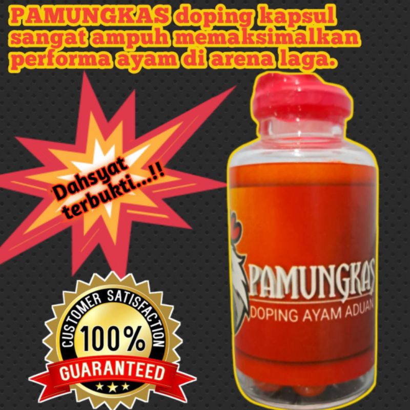 Doping Ayam Aduan Doping Ayam Laga Penambah Stamina Ayam "PAMUNGKAS" kapsul