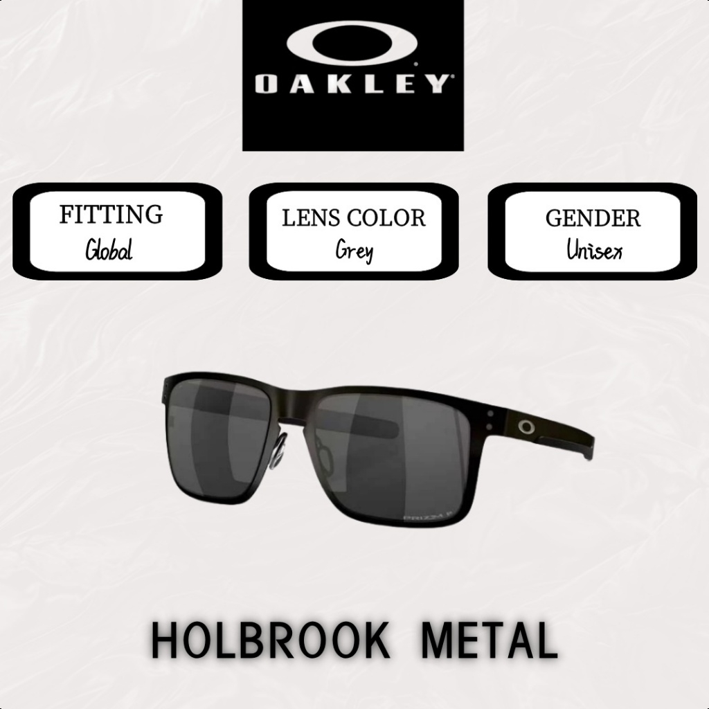 【100% ORI】Oakley Original Sunglasses Holbrook METAL OO4123  Kacamata Hitam Pria/Wanita Kacamata Hita