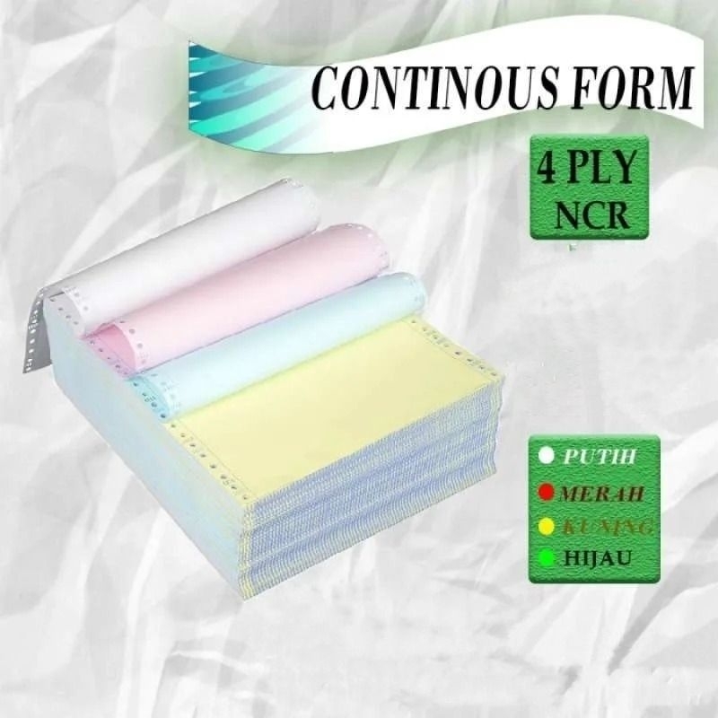 

Kertas Contionous Form 5 Ply, 4 Ply, 3 Ply, 2 Ply, 1 Ply/Kertas Komputer/9.5" x 11