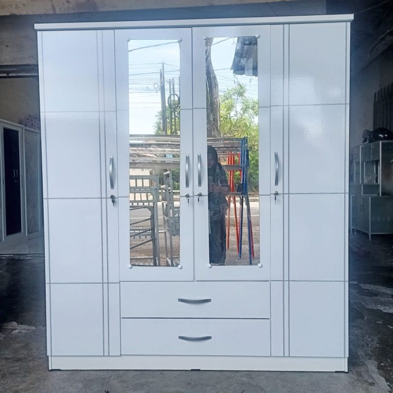 LEMARI 4 PINTU EQUATOR 2 LACI | LEMARI OLYMPIC 4 PINTU