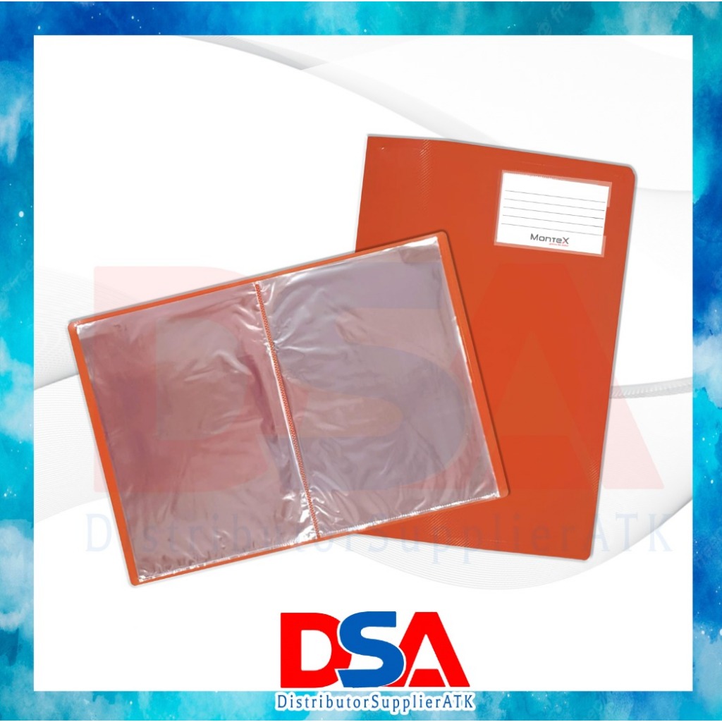 

DSA - CLEAR HOLDER 60 LEMBAR FOLIO ISI 6 PCS / F4 FOLDER ON / MAP X-ONE