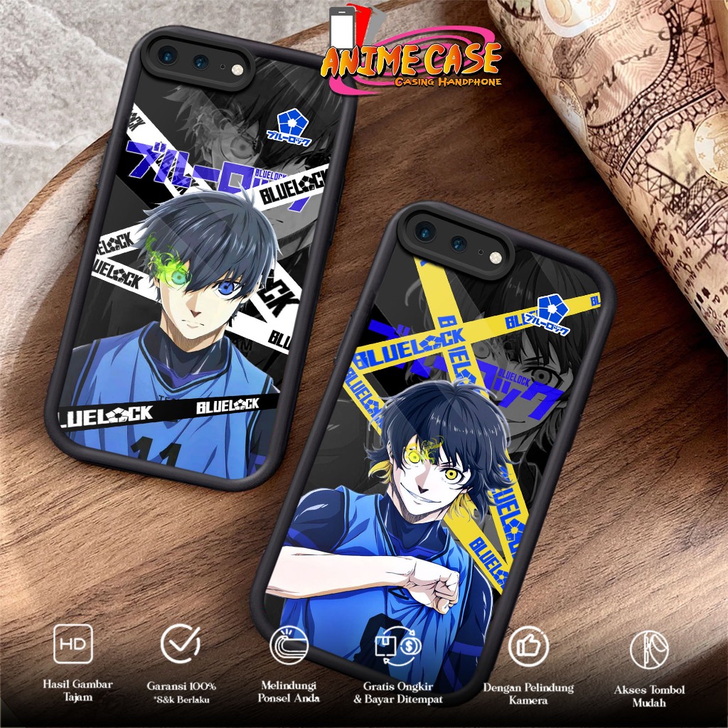 Case IPHONE 7 PLUS 8 PLUS Anime Case Motif BLK Case Hp Casing HP Hardcase Softcase Glossy