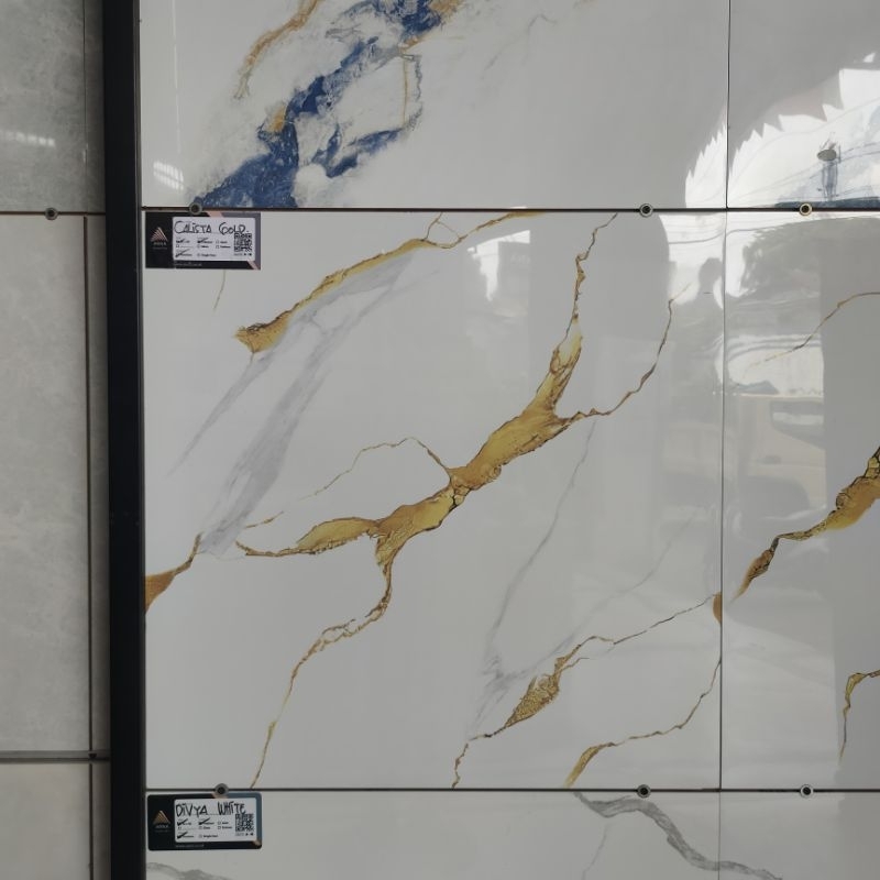 Granite 60x60 Arna Calista Gold Glass Polish Export Kw1 Granite Keramik Lantai