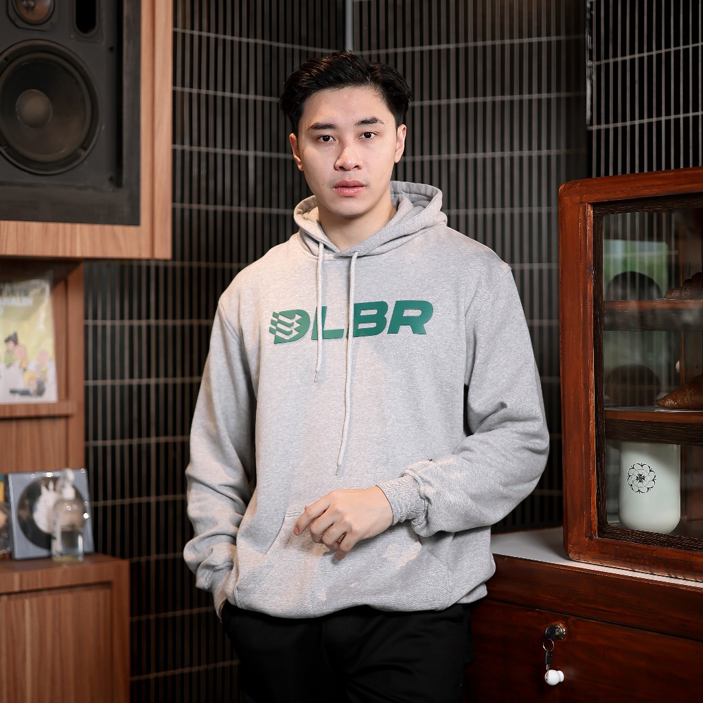 Delibra Sweater Hoodie Wilson Light Grey