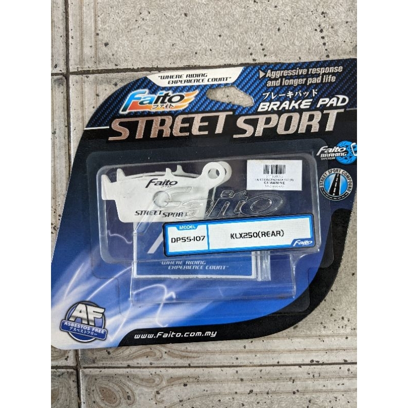 DISCPAD BELAKANG KLX 250 MERK FAITO