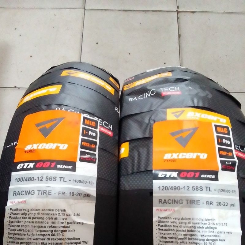 ban kingland ctx 001 slick ring 12 ukuran 100-80/12 dan 120-80/12 soft compound