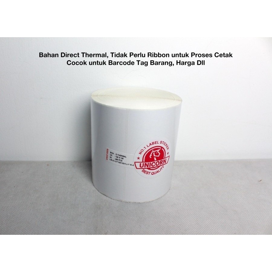 

H7Y Kertas Stiker Label Thermal 100x120mm / 100x120 Mm 400Pcs Sticker Resi Alamat Marketplace