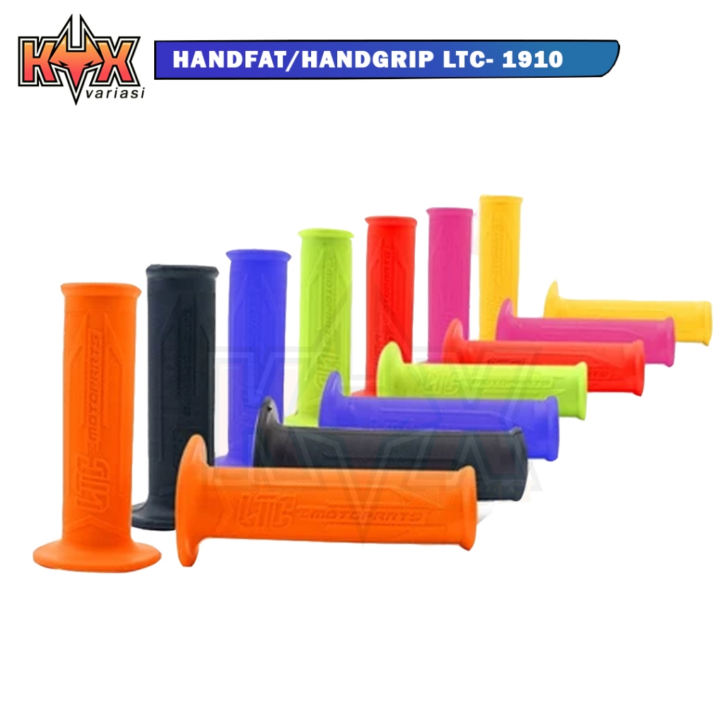 KYXVARIASI HANDGRIP LTC DOMINO FULL HITAM UNTUK KLX/DTRACKER MAUPUN CRF.
