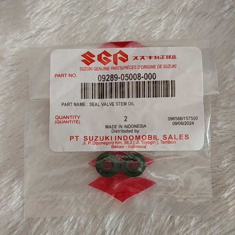 Seal sil klep Nex smash shogun supra karisma 1 SET DAPAT 2 PCS 09289-05008-000 ori SUZUKI
