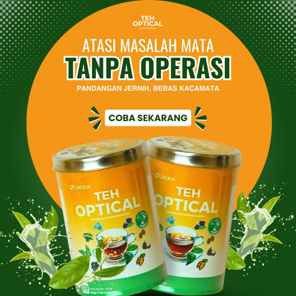 

Sherin Teh Optical Kemasan 2 Kaleng / Teh Optical / Teh Herbal / Promo Spesial
