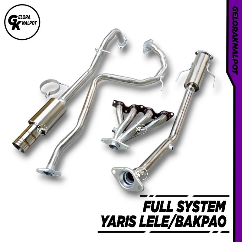 Full System Knalpot Yaris Lele/Bakpao