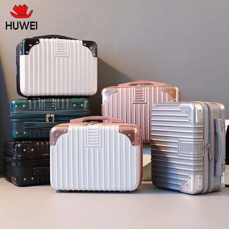 【HUWEI】A916 KOPER MINI 12/14 INCH BEAUTY CASE KOPER COMESTIC WANITA KAPASITAS BESAR