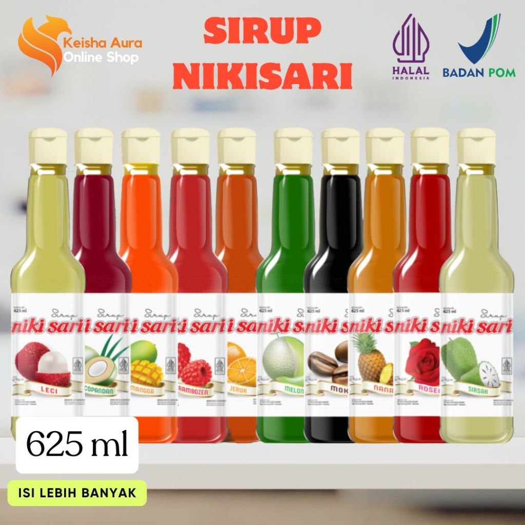 

Sirup NIKI SARI Kemasan 625 ml Isi Lebih Banyak Varian Rasa Buah Segar