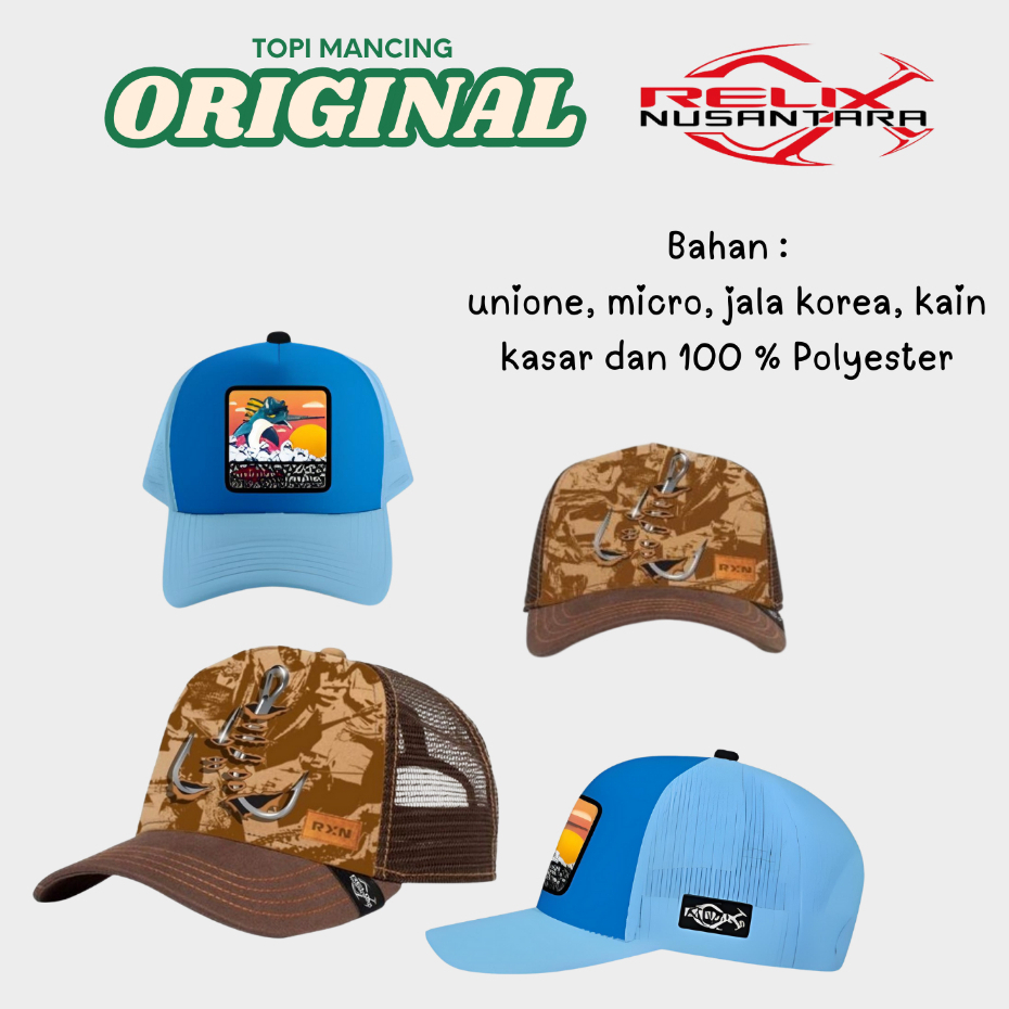 Topi Mancing Original Relix Nusantara