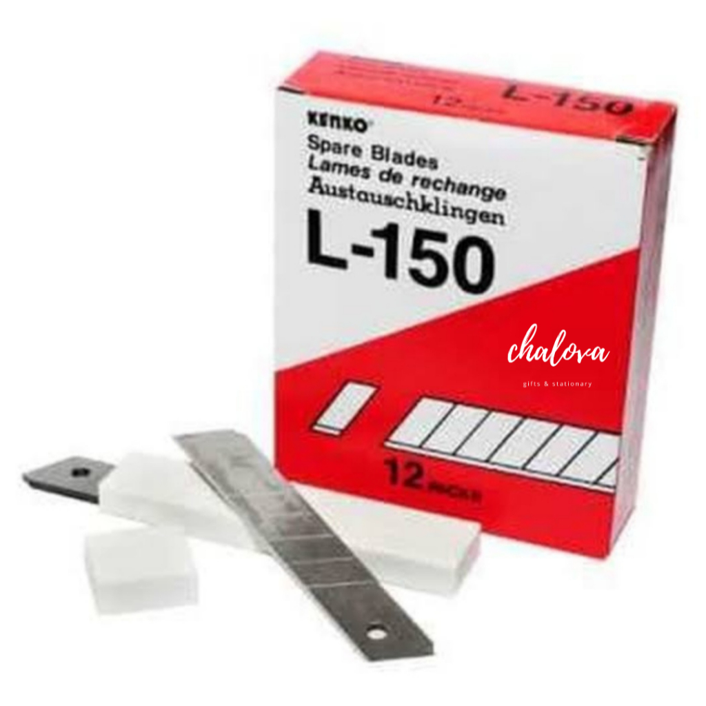 

[LUSIN] ISI CUTTER BESAR REFILL KENKO / ISI KATER KENKO L-150 ISI 12 PCS