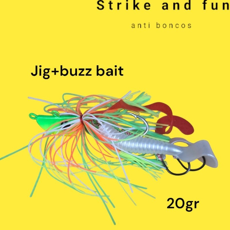 umpan pancing jig head kombinasi soft lure