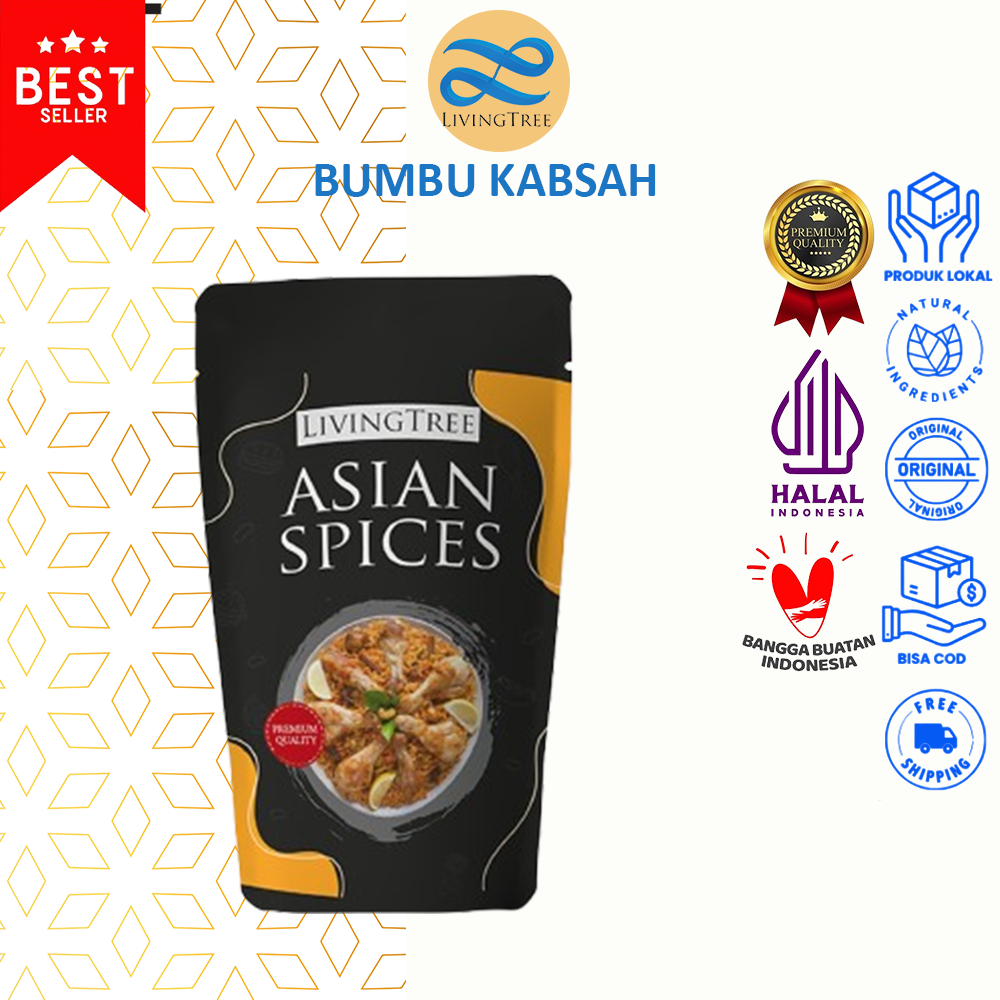 

Bumbu Nasi KABSAH 50gram | Bumbu Nasi Khas Arab instan