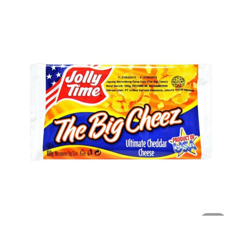 

Jolly time popcorn bigcheez 100 gr