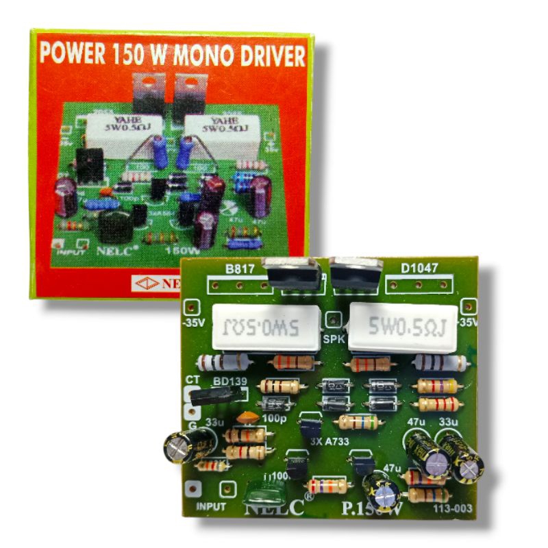 KIT DRIVER POWER AMPLIFIER MONO 150 WATT KIT AMPLIFIER MONO NELC 135D