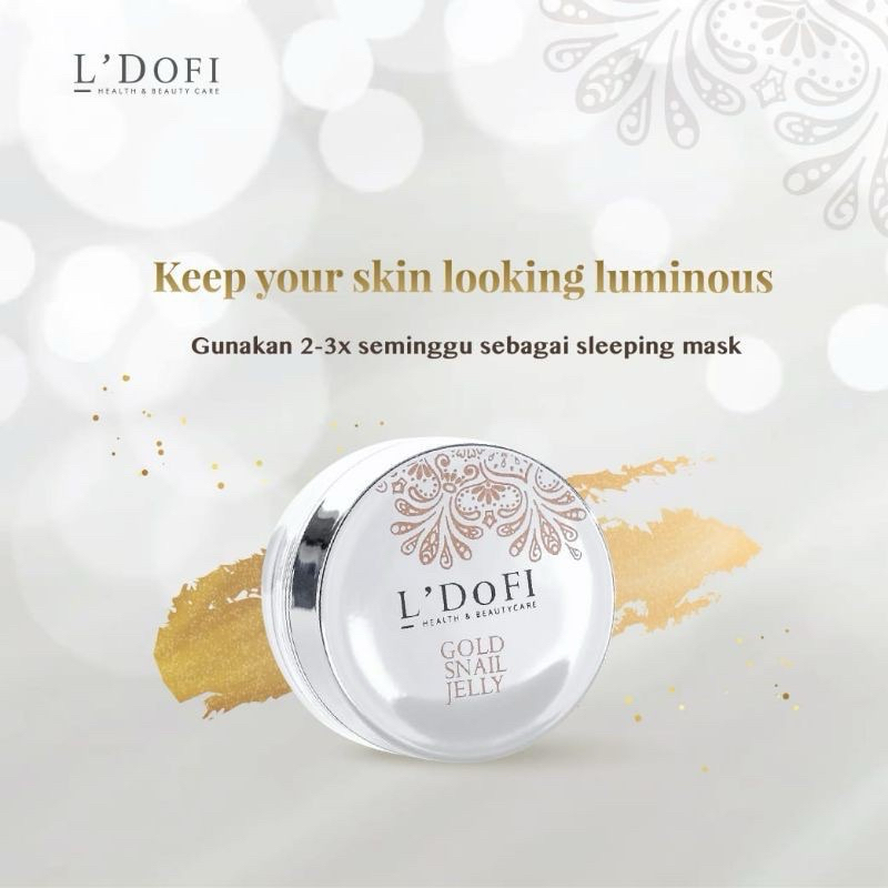 gold snail jelly L’DOFI ORIGINAL 100% booster skincare/sleeping mask