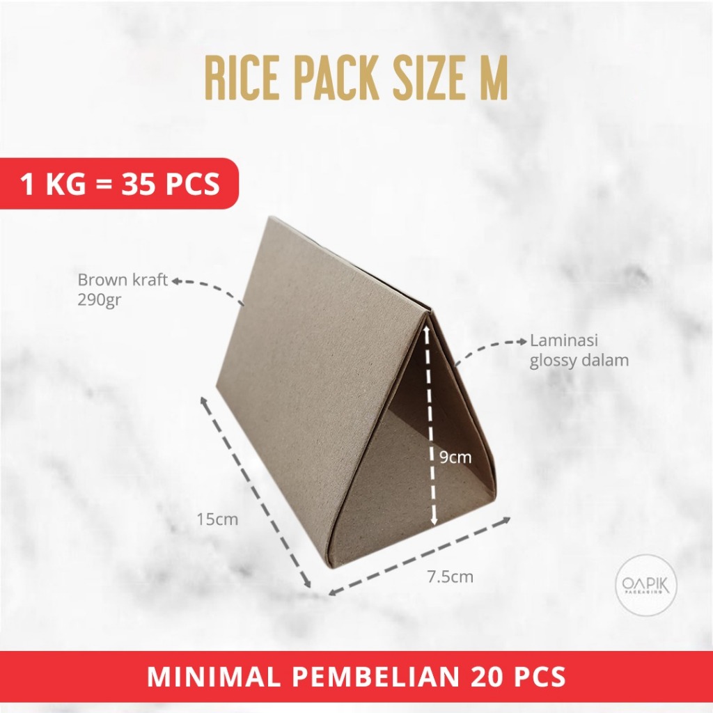 Rice Pack Bungkus Nasi Kekinian , Bungkus Nasi Lipat